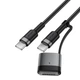 USB кабель AceFast C22-05, Type-C, MagSafe 3, 1.2 м., Черный - 673663 - изображение 2