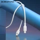 USB кабель Borofone BX113, Type-C, 1.0 м., Білий - 533333 - зображення 4