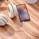 AUX кабель Borofone BL16, 3,5 мм., 1.0 м., Білий - 385979 - зображення 3