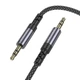 AUX кабель Borofone BL24 Graceful, 3,5 мм., 1.0 м., Сірий - 569895 - зображення 4