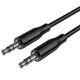 AUX кабель Borofone BL26 Standard, 3,5 мм., 1.0 м., Чорний - 611677 - зображення 2
