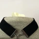 Оксамитовий чокер з об'ємною квіткою трояндою Honey Fashion Accessories молочний (12-367) - изображение 4