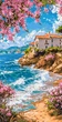 Картина по номерам Пейзаж. Летнее утро на берегу 40*80 см Оригами - изображение 1