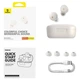 Bluetooth-гарнітура Baseus A00023800223-00 Bowie E18, Стерео, Білий - 527972 - зображення 6