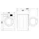 Whirlpool Сушильна машина Whirlpool тепловий насос, 8кг, A++, 54,5см, дисплей, люк чорний, білий - изображение 6