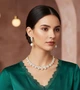 Комплект прикрас кольє та довгі сережки з перлами Honey Fashion Accessories білий (12-383) - зображення 1