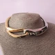 Жіноче масивне кольє з абстрактною петлею Honey Fashion Accessories золотистий+сріблястий (12-382) - зображення 3