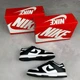 Жіночі кросівки Dunk Low Retro White Black Panda розмір (35 чорно-білі) - изображение 3