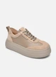 Женские темно-бежевые кеды кожа-замш PARADIZE SHOES на высокой подошве 40 размер (стелька 26,2 см) - изображение 2