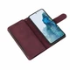 Чохол книжка Zip Wallet для Xiaomi Redmi Note 14 бордовий з ремінцем на руку - зображення 5