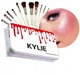 Набір кистей для макіяжу KYLIE 12 шт 15х9х3 см, що не викликають алергію, з синтетичного волосся, біле - зображення 2
