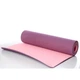Килимок для йоги, фітнесу, двостононній, не ковзкий Feel Fit 183х61 см, 6 мм фіолетово-рожевий - зображення 8