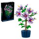 Конструктор Гибискус 660 деталей, серия Icons Botanical Collection, Hibiscus 1:1, цветы - изображение 1