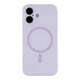 Чохол Premium Glow Silicone Case Full Camera with Magsafe для iPhone 16 Light purple - изображение 1