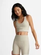 Спортивный топ для бега женский Converse Wordmark Bra Top Beach Stone 10024540-247 XS Sand (194434082968) - изображение 6