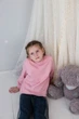 Утеплений джемпер для дівчинки однотонний прямого крою Носи своє 98 Пудровий (p-4550-171294) - зображення 8