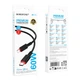 Кабель USB Type-C to Type-C 60W 1м 3A чорний PVC Borofone BX110 - зображення 3