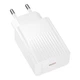 Мережевий Зарядний Пристрій Borofone BAS73A 1USB-C PD/QC 20W Бiлий - зображення 1