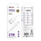Кабель USB Borofone BX121 Type-C Lightning 1м 27W PVC Белый для быстрой зарядки и передачи данных - изображение 3