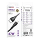 Кабель USB Borofone BX121 Type-C to Lightning 27W 1м Черный для быстрой зарядки и передачи данных - изображение 3