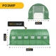 Садовая теплица LEOBRO Garden 18м2 Green Mosquito Door (LB-G110-GRN) - изображение 2