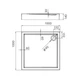 Душовий піддон Primera Frame STR1010 100x100х14 см квадратний - зображення 3