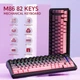 Клавиатура Беспроводная ATTACK SHARK M86 Blackberry Механическая (2.4G/Bluetooth/USB type-c) RGB Подсветка - изображение 3