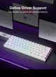 Клавіатура Магнітна AULA MINI 60 PRO HE Black Gradient Бездротова Ігрова. 2.4G/Bluetooth/Кабель. Батарея 4000mAh. RGB Підсвічування. 8000 Герц/c. Yan Cloud Magnetic Switch - зображення 10