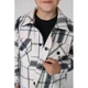 Рубашка байковая для мальчика Warm Wool B SmileTime, белая с голубой клеткой размер 128 (ZR7-02-2.13) - изображение 2