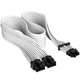 Кабель живлення video power 12+4pin PCIe Gen 5 12VHPWR 600W white Corsair (CP-8920332) - зображення 1