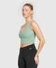 Спортивний топ для фітнесу жіночий Gymshark 194779 S Зелений (2200005144305) - зображення 3