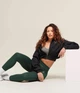 Спортивные леггинсы для фитнеса женские Gymshark 194769 М Темно/зеленый (2200005144190) - изображение 4