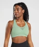 Спортивный топ для фитнеса женский Gymshark 194786 S Салатовый (2200005144374) - изображение 1