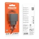 Мережевий зарядний пристрій Borofone BAS11A 10.5W USB Black - зображення 5