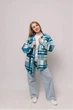 Сорочка тепла флісова блакитна жіноча, 3XL - изображение 4