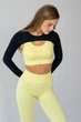 Женский кроп-лонгслив для многослойных образов Giulia FLEX SLEEVE L/XL Black, болеро из микрофибры - изображение 3