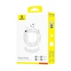 Навушники Baseus Encok HZ19 (A00182301213-00) 3.5 мм mini-jack 1.1М для плеєра/телефону/смартфону з пультом/мікрофоном Білий - зображення 2