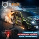 Радиоуправляемая машинка дрифтовая 4WD Toyota Corolla AE86 28см. с эффектом дыма LED подсветка полноприводная для дрифта и гонок black-green - изображение 4