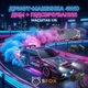Радиоуправляемая машинка дрифтовая 4WD Toyota Corolla AE86 28см. с эффектом дыма LED подсветка полноприводная для дрифта и гонок black-purple - изображение 2