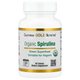 Органическая спирулина California GOLD Nutrition "Organic Spirulina" сине-зеленая водоросль с фикоцианином и хлорофиллом для антиоксидантной защиты, 500 мг в 1 таблетке (60 таблеток) - изображение 1