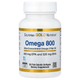 Рыбий жир California GOLD Nutrition "Omega 800" жирные кислоты фармацевтической степени чистоты в форме триглицеридов, 80% ЭПК / ДГК, 1000 мг (30 желатиновых капсул) - изображение 1