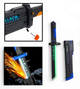 Игрушечный световой меч Джидая Sword Dazzling Light Синий, LED подсветка, искры, USB зарядка, 44 см - изображение 1
