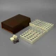 Кишеньковий набір для гри в Маджонг — Mahjong у кейсі з екошкіри - зображення 1