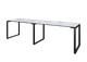 Офисный письменный стол MebliLoft K135 Double черный сосна лофт 18 2700*700*750 - изображение 1