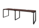 Офисный письменный стол MebliLoft K135 Double черный венге магія 18 2700*700*750 - изображение 1
