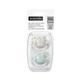 Пустушка силіконова фізіологічна 2 шт Suavinex Birdies 0-6 міс., white/mint - изображение 1