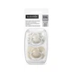 Пустушка силіконова фізіологічна 2 шт Suavinex Birdies 0-6 міс., white/beige - изображение 1