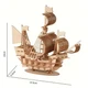 Деревянный конструктор-головоломка 3D корабль пазлы из дерева для детей или взрослых Storm - изображение 2