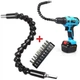Гнучка насадка для викрутки FixMaster Flexible Screw Tool 10 в 1 Гнучкий вал-подовжувач для дриля та шуруповерта 30 см - зображення 5