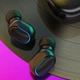 Навушники з повербанком AirBeats PowerMe TWS M10 вакуумні Bluetooth з LED-дисплеєм Чорний - зображення 5